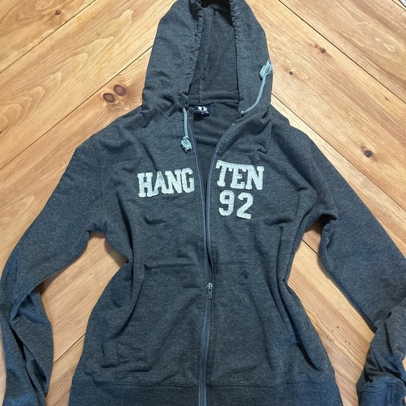 Hang Ten Jackets & Blazers - Hang Ten Charcoal Hoodie with Zip